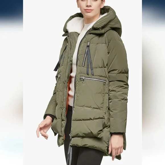 Orolay Jackets & Blazers - Orolay 90% duck down mid length zipper coat pocket hood blogger fav oversized xs